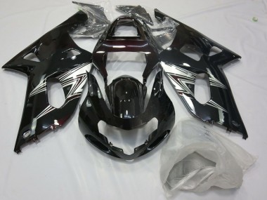 Wholesale 2001-2003 Suzuki GSXR 600 / GSXR 750 Motorcycle Fairings - Glossy Black Silver White Canada