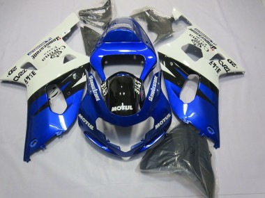 Wholesale 2001-2003 Suzuki GSXR 600 / GSXR 750 Motorcycle Fairings - White Blue Glossy Black Canada