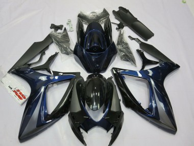 Wholesale 2006-2007 Suzuki GSXR 600 / GSXR 750 Motorcycle Fairings - Blue Grey Black Stripe Canada