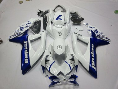 Wholesale 2008-2010 Suzuki GSXR 600 / GSXR 750 Motorcycle Fairings - White Blue Jordan Canada