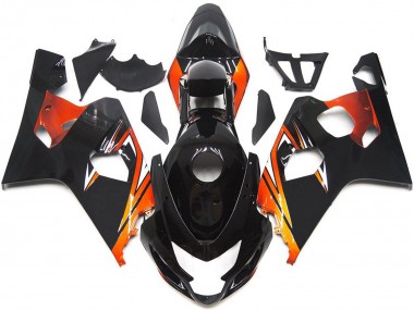 Wholesale 2004-2005 Suzuki GSXR 600 / GSXR 750 Motorcycle Fairings - Glossy Black Orange OEM Style Canada
