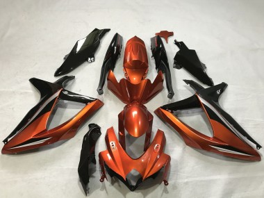 Wholesale 2008-2010 Suzuki GSXR 600 / GSXR 750 Motorcycle Fairings - Burnt Orange Glossy Black Canada