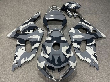 Wholesale 2001-2003 Suzuki GSXR 600 / GSXR 750 Motorcycle Fairings - Grey Black White Camouflage Canada