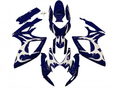 Wholesale 2006-2007 Suzuki GSXR 600 / GSXR 750 Motorcycle Fairings - Dark Blue White Design Canada