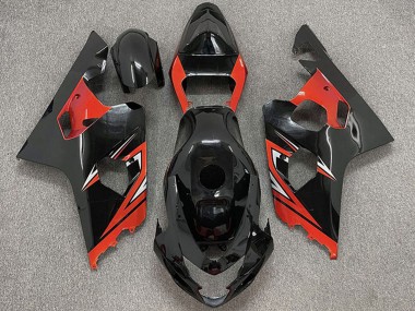 Wholesale 2004-2005 Suzuki GSXR 600 / GSXR 750 Motorcycle Fairings - Glossy Black Red Canada