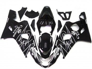 Wholesale 2004-2005 Suzuki GSXR 600 / GSXR 750 Motorcycle Fairings - Glossy Black White Corona Style Canada