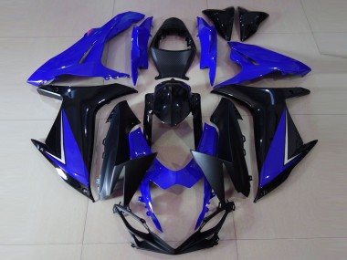 Wholesale 2011-2024 Suzuki GSXR 600 / GSXR 750 Motorcycle Fairings - Blue Glossy Black Canada