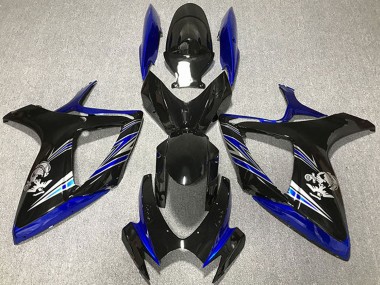 Wholesale 2006-2007 Suzuki GSXR 600 / GSXR 750 Motorcycle Fairing - Blue Glossy Black Canada