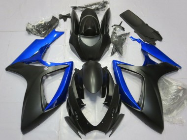 Wholesale 2006-2007 Suzuki GSXR 600 / GSXR 750 Motorcycle Fairing - Blue Matte Black Canada