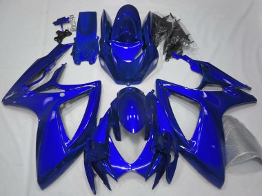Wholesale 2006-2007 Suzuki GSXR 600 / GSXR 750 Motorcycle Fairings - Glossy Blue Plain Canada