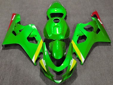 Wholesale 2004-2005 Suzuki GSXR 600 / GSXR 750 Motorcycle Fairings - Green Yellow White Canada