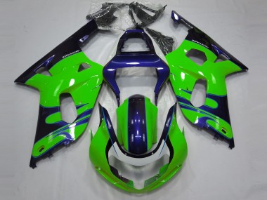 Wholesale 2001-2003 Suzuki GSXR 600 / GSXR 750 Motorcycle Fairings - Green Blue Black Canada