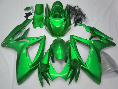 Wholesale 2006-2007 Suzuki GSXR 600 / GSXR 750 Motorcycle Fairings - Glossy Green Plain Canada