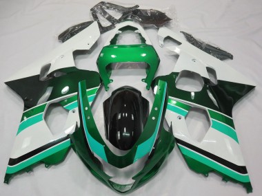 Wholesale 2004-2005 Suzuki GSXR 600 / GSXR 750 Motorcycle Fairings - Glossy Green Green White Canada
