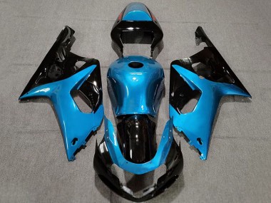 Wholesale 2001-2003 Suzuki GSXR 600 / GSXR 750 Motorcycle Fairings - Light Blue Glossy Black Canada