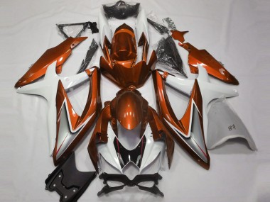 Wholesale 2008-2010 Suzuki GSXR 600 / GSXR 750 Motorcycle Fairings - White Orange Silver Black Canada