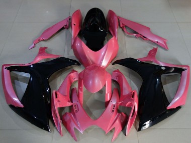 Wholesale 2006-2007 Suzuki GSXR 600 / GSXR 750 Motorcycle Fairings - Pink Glossy Black Canada