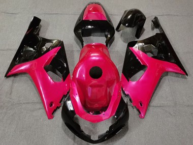 Wholesale 2001-2003 Suzuki GSXR 600 / GSXR 750 Motorcycle Fairings - Pink Glossy Black Canada