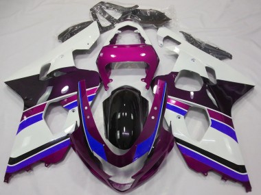 Wholesale 2004-2005 Suzuki GSXR 600 / GSXR 750 Motorcycle Fairings - White Pink Blue Glossy Black Canada
