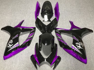 Wholesale 2006-2007 Suzuki GSXR 600 / GSXR 750 Motorcycle Fairing - Purple Glossy Black Canada