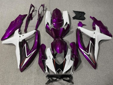 Wholesale 2008-2010 Suzuki GSXR 600 / GSXR 750 Motorcycle Fairing - White Purple Black Canada