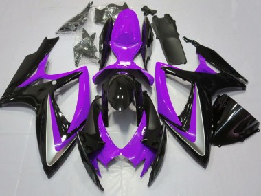 Wholesale 2006-2007 Suzuki GSXR 600 / GSXR 750 Motorcycle Fairings - Purple Glossy Black Canada