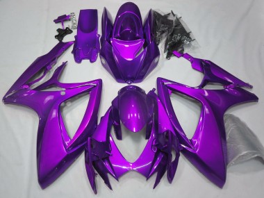 Wholesale 2006-2007 Suzuki GSXR 600 / GSXR 750 Motorcycle Fairings - Plain Glossy Purple Canada