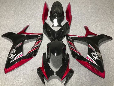 Wholesale 2006-2007 Suzuki GSXR 600 / GSXR 750 Motorcycle Fairing - Red Glossy Black Canada