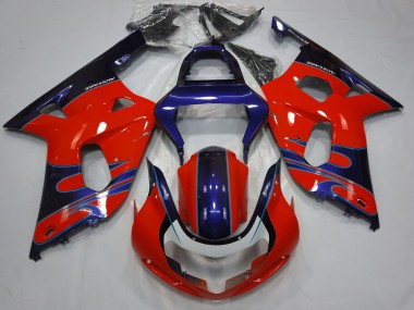 Wholesale 2001-2003 Suzuki GSXR 600 / GSXR 750 Motorcycle Fairings - Red Blue Glossy Black Canada