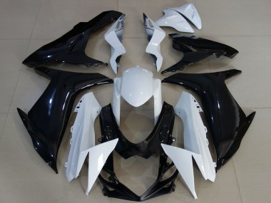 Wholesale 2011-2024 Suzuki GSXR 600 / GSXR 750 Motorcycle Fairings - White Glossy Black Canada