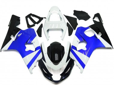 Wholesale 2004-2005 Suzuki GSXR 600 / GSXR 750 Motorcycle Fairing Kits - White Blue Glossy Black Canada