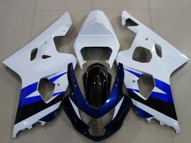 Wholesale 2004-2005 Suzuki GSXR 600 / GSXR 750 Motorcycle Fairing - White Blue Glossy Black Canada