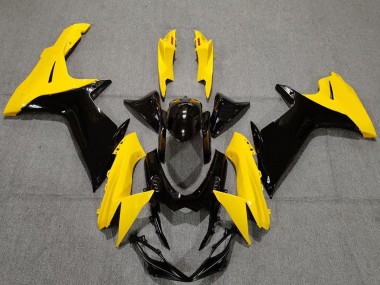 Wholesale 2011-2024 Suzuki GSXR 600 / GSXR 750 Motorcycle Fairings - Yellow Glossy Black Canada