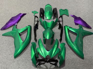 Wholesale 2008-2010 Suzuki GSXR 600 / GSXR 750 Motorcycle Fairings - Green Purple Canada