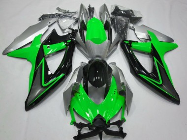 Wholesale 2008-2010 Suzuki GSXR 600 / GSXR 750 Motorcycle Fairings - Silver Green Grey Black Canada