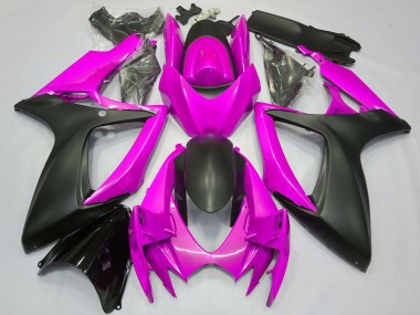 Wholesale 2006-2007 Suzuki GSXR 600 / GSXR 750 Motorcycle Fairing - Pink Matte Black Canada