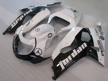 Wholesale 2001-2003 Suzuki GSXR 600 / GSXR 750 Motorcycle Fairings - White Glossy Black Jordan Michelin Canada