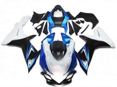 Wholesale 2011-2024 Suzuki GSXR 600 / GSXR 750 Motorcycle Fairings - White Light Blue Glossy Black Canada