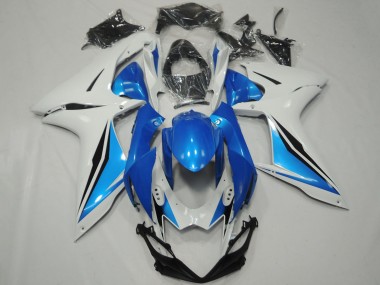 Wholesale 2011-2024 Suzuki GSXR 600 / GSXR 750 Motorcycle Fairings - White Light Blue Glossy Black OEM Style Canada