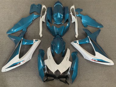 Wholesale 2008-2010 Suzuki GSXR 600 / GSXR 750 Motorcycle Fairings - White Light Blue OEM Style Canada