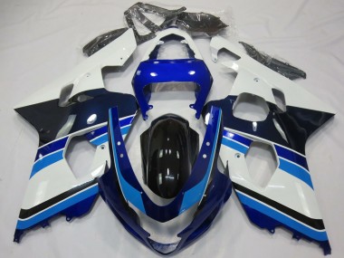 Wholesale 2004-2005 Suzuki GSXR 600 / GSXR 750 Motorcycle Fairings - White Blue Glossy Black Canada