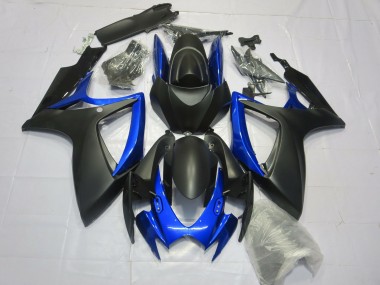 Wholesale 2006-2007 Suzuki GSXR 600 / GSXR 750 Motorcycle Fairings - Matte Black Blue Canada