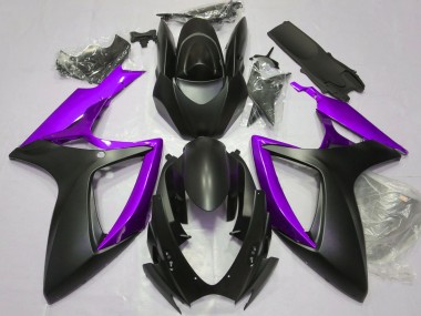 Wholesale 2006-2007 Suzuki GSXR 600 / GSXR 750 Motorcycle Fairings - Matte Black Purple Canada