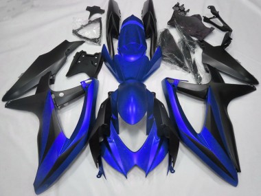 Wholesale 2008-2010 Suzuki GSXR 600 / GSXR 750 Motorcycle Fairings - Blue Matte Black Canada