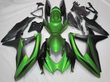 Wholesale 2008-2010 Suzuki GSXR 600 / GSXR 750 Motorcycle Fairings - Green Matte Black Canada