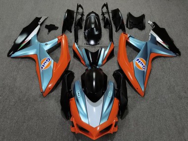 Wholesale 2008-2010 Suzuki GSXR 600 / GSXR 750 Motorcycle Fairings - Orange Blue Black Gulf Canada
