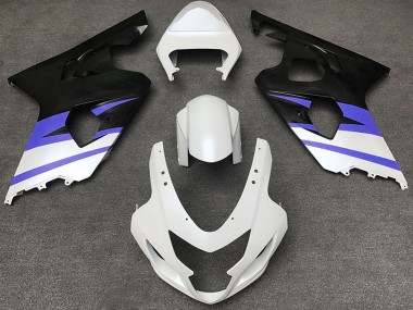 Wholesale 2004-2005 Suzuki GSXR 600 / GSXR 750 Motorcycle Fairings - White Blue Matte Black Canada