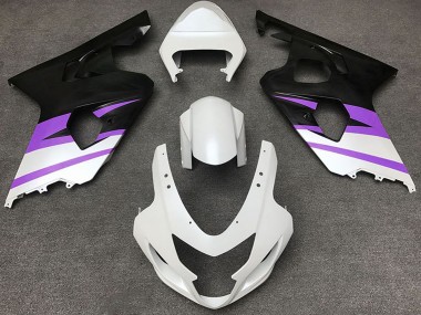 Wholesale 2004-2005 Suzuki GSXR 600 / GSXR 750 Motorcycle Fairings - White Purple Matte Black Canada