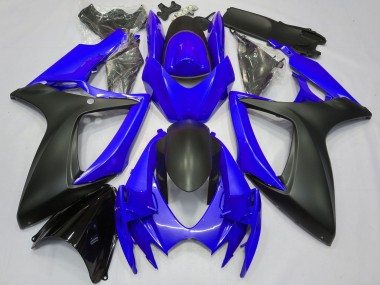 Wholesale 2006-2007 Suzuki GSXR 600 / GSXR 750 Motorcycle Fairings - Blue Matte Black Canada