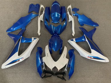 Wholesale 2008-2010 Suzuki GSXR 600 / GSXR 750 Motorcycle Fairings - White Blue OEM Style Canada